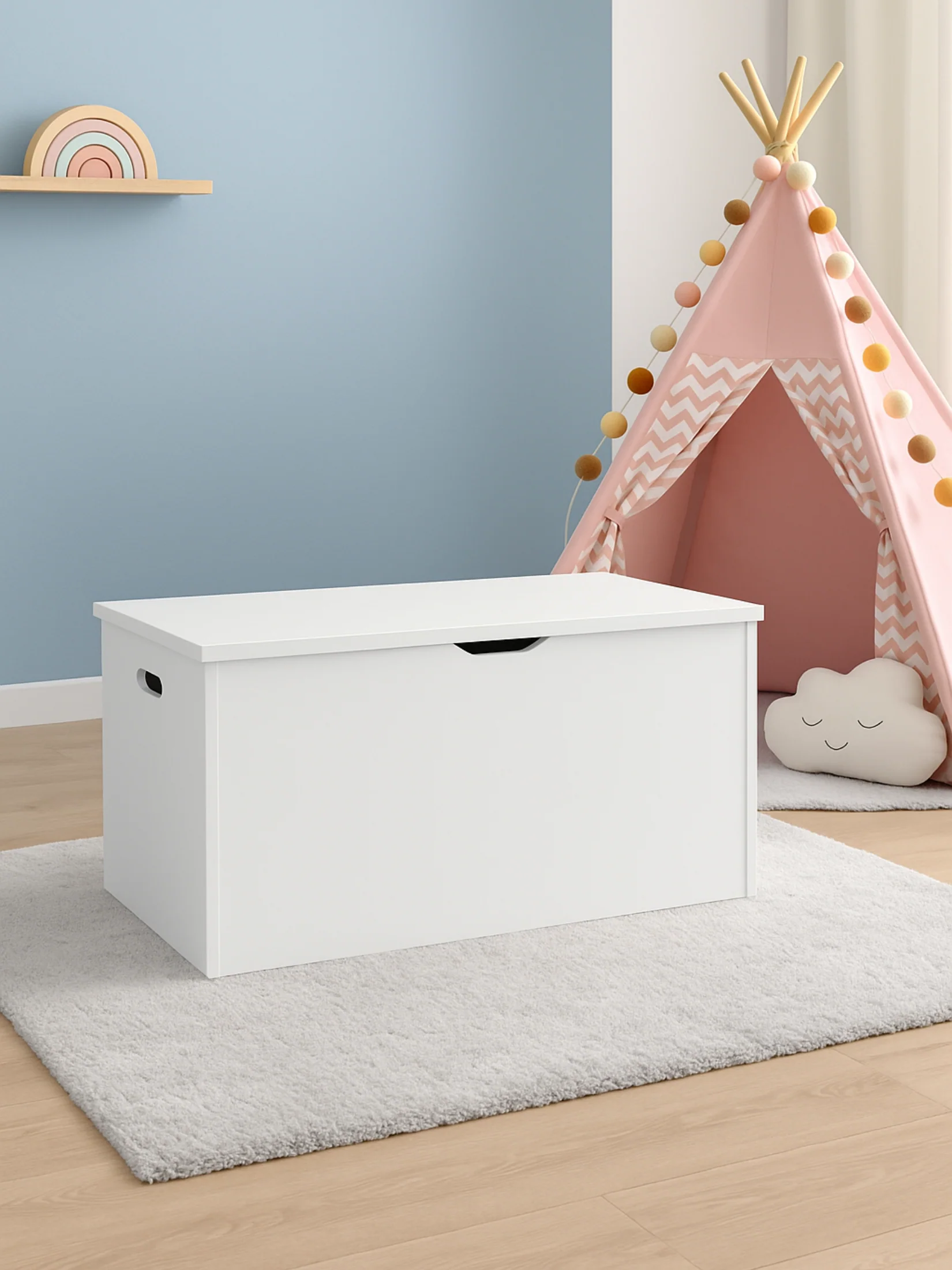 Alex White Classic Kids Toy Storage Box Chest - Image 3