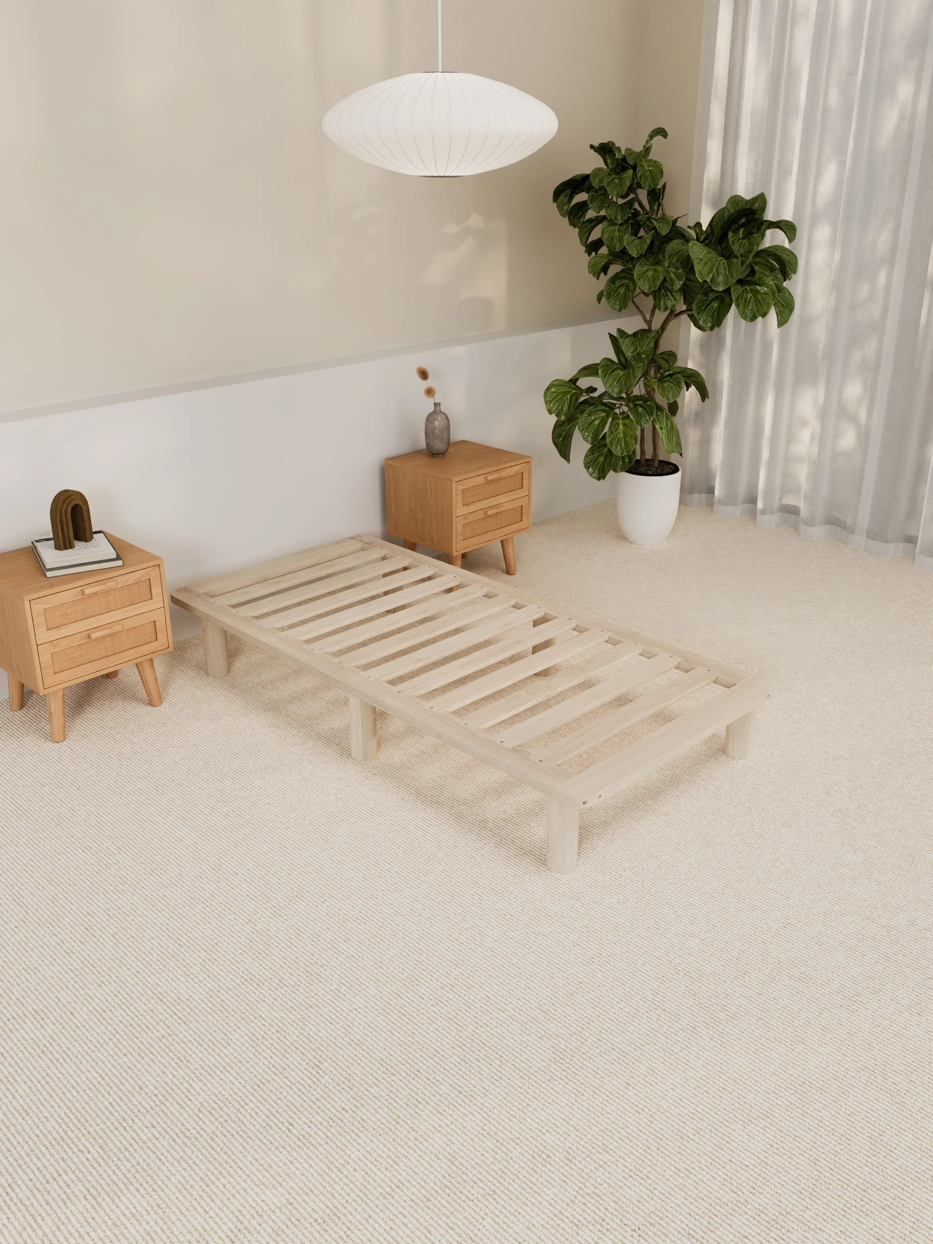 Chelsea Minimal Wooden Bed Base - Image 11