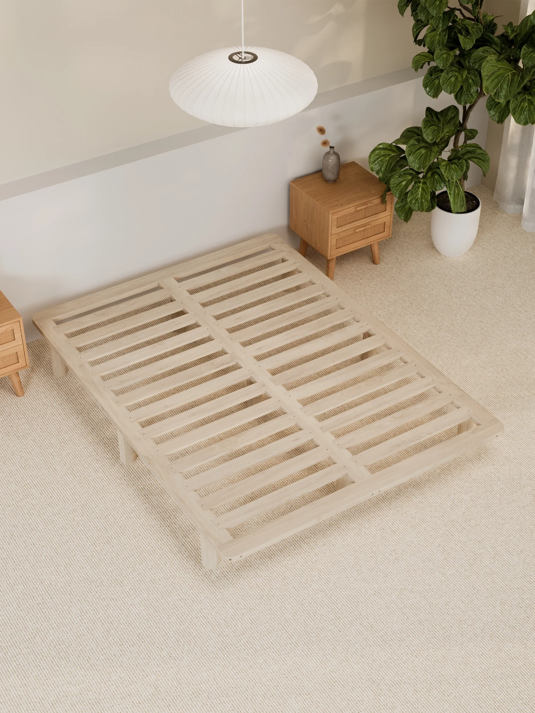 Chelsea Minimal Wooden Bed Base - Image 3