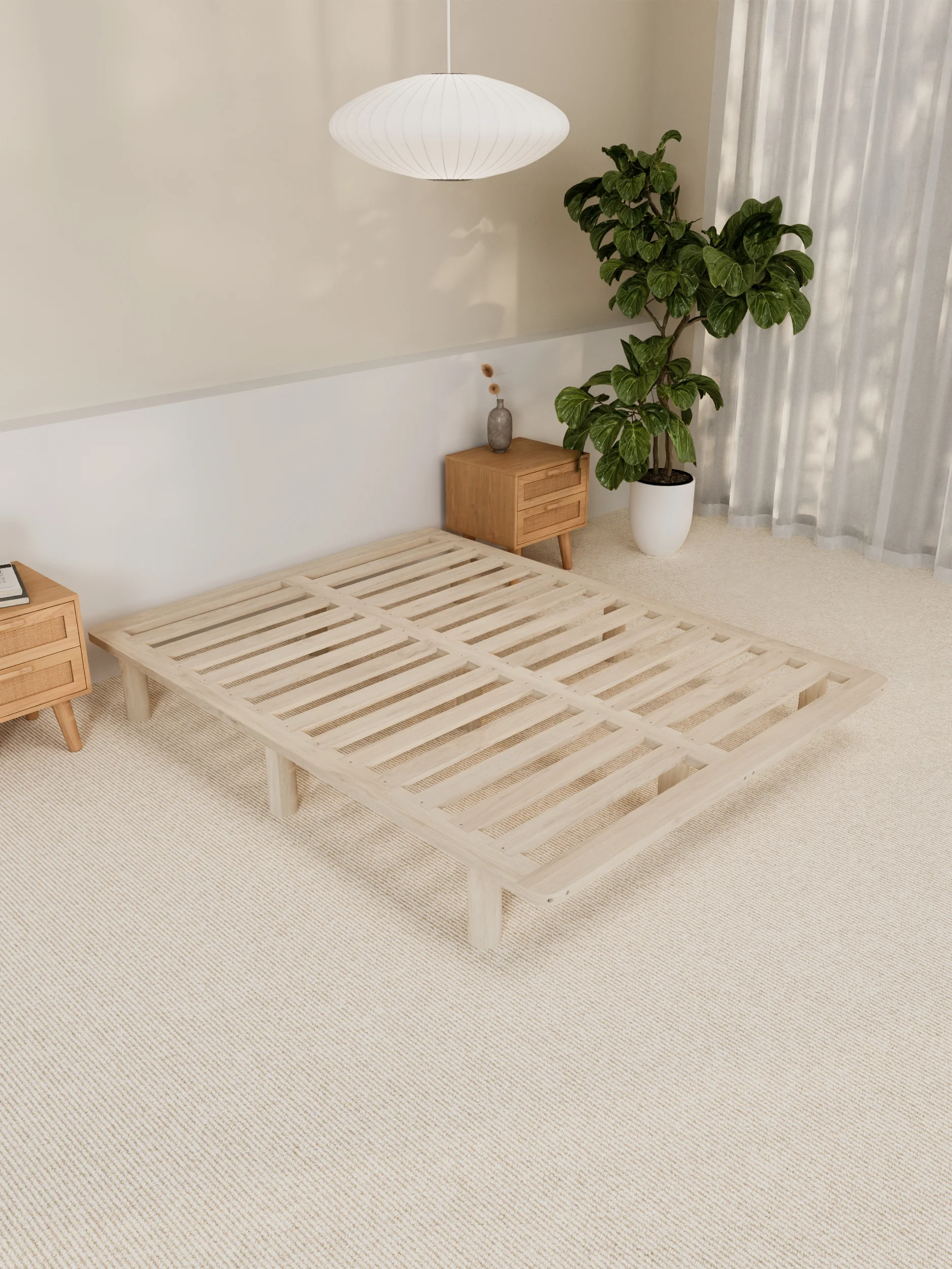 Chelsea Minimal Wooden Bed Base - Image 4