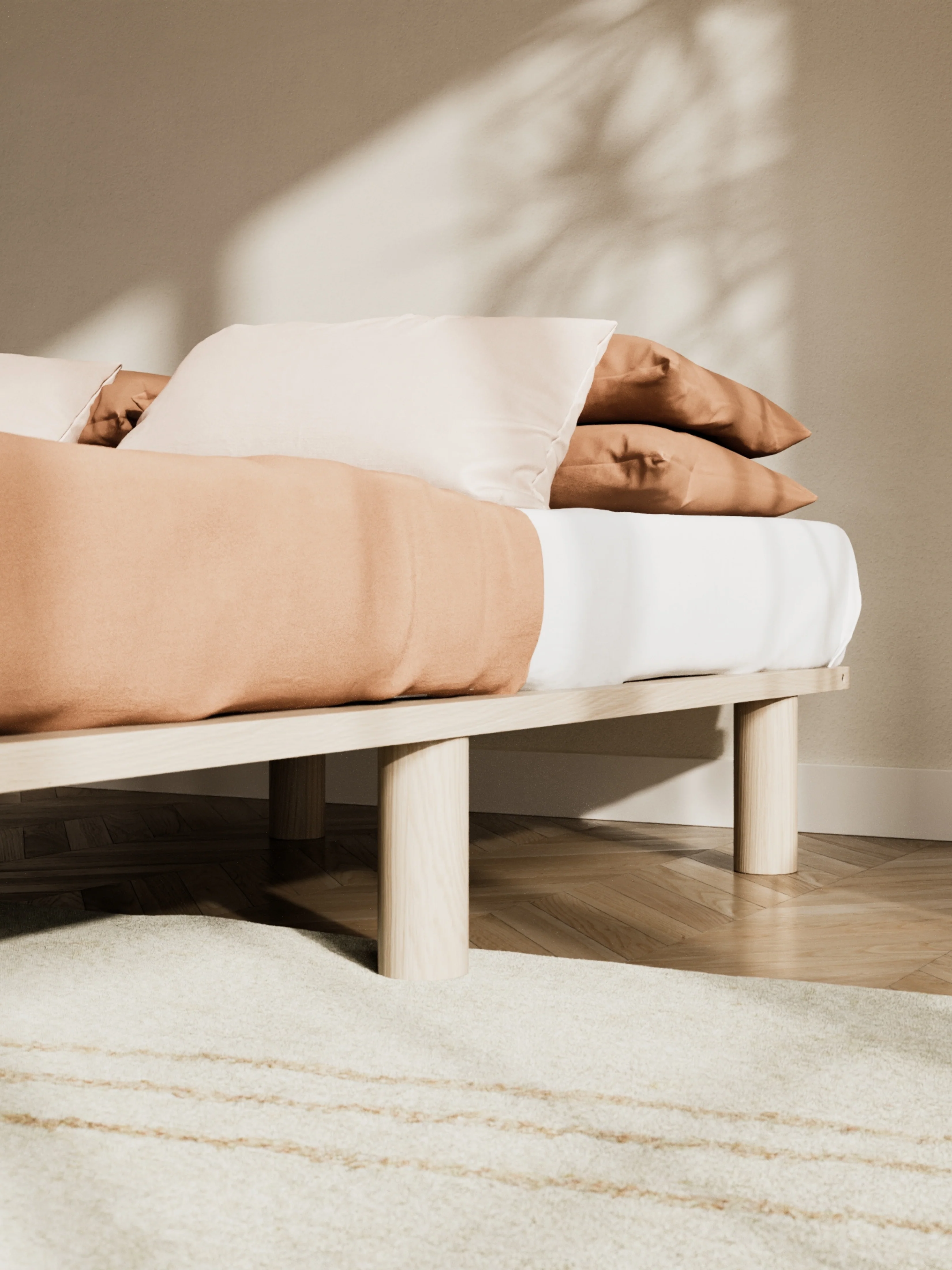 Chelsea Minimal Wooden Bed Base - Image 5