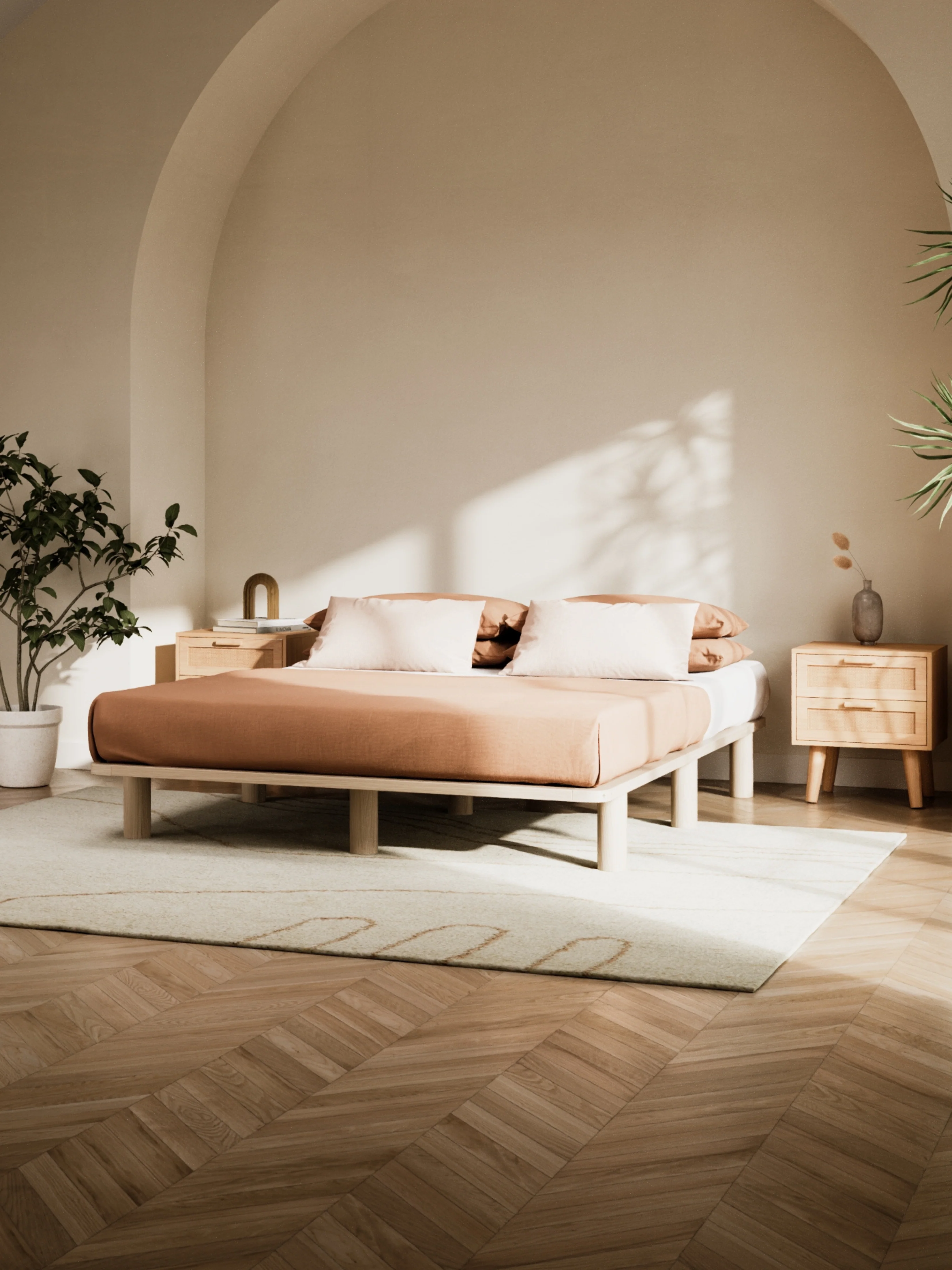Chelsea Minimal Wooden Bed Base - Image 7