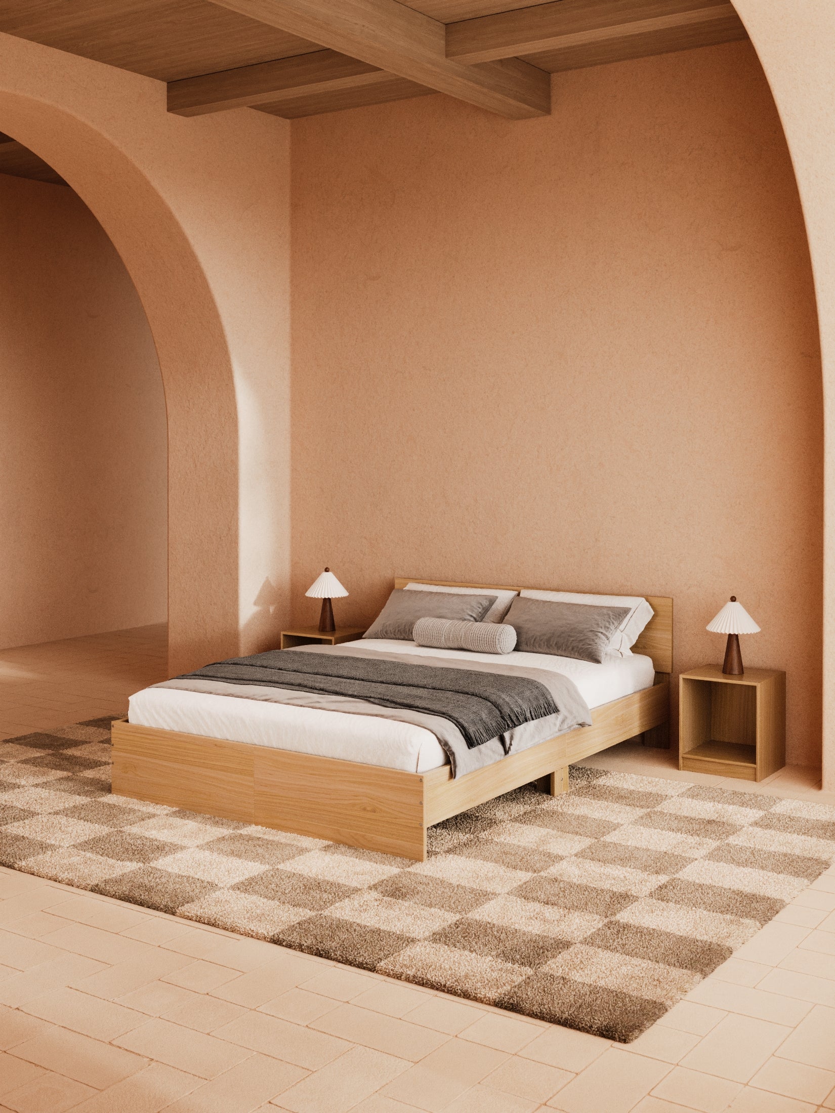 Cody Natural Timber Bed Frame - Image 2