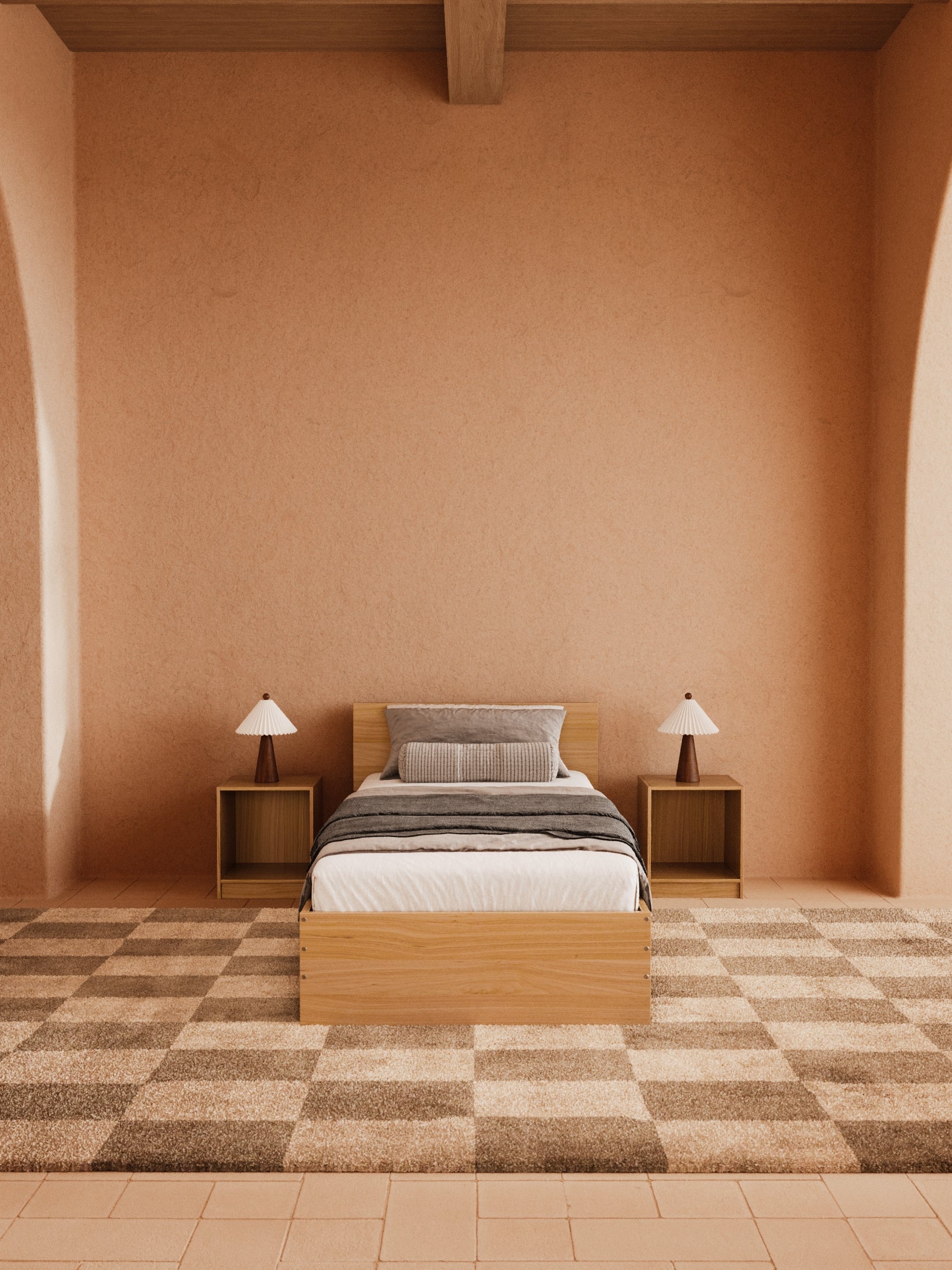Cody Natural Timber Bed Frame - Image 4