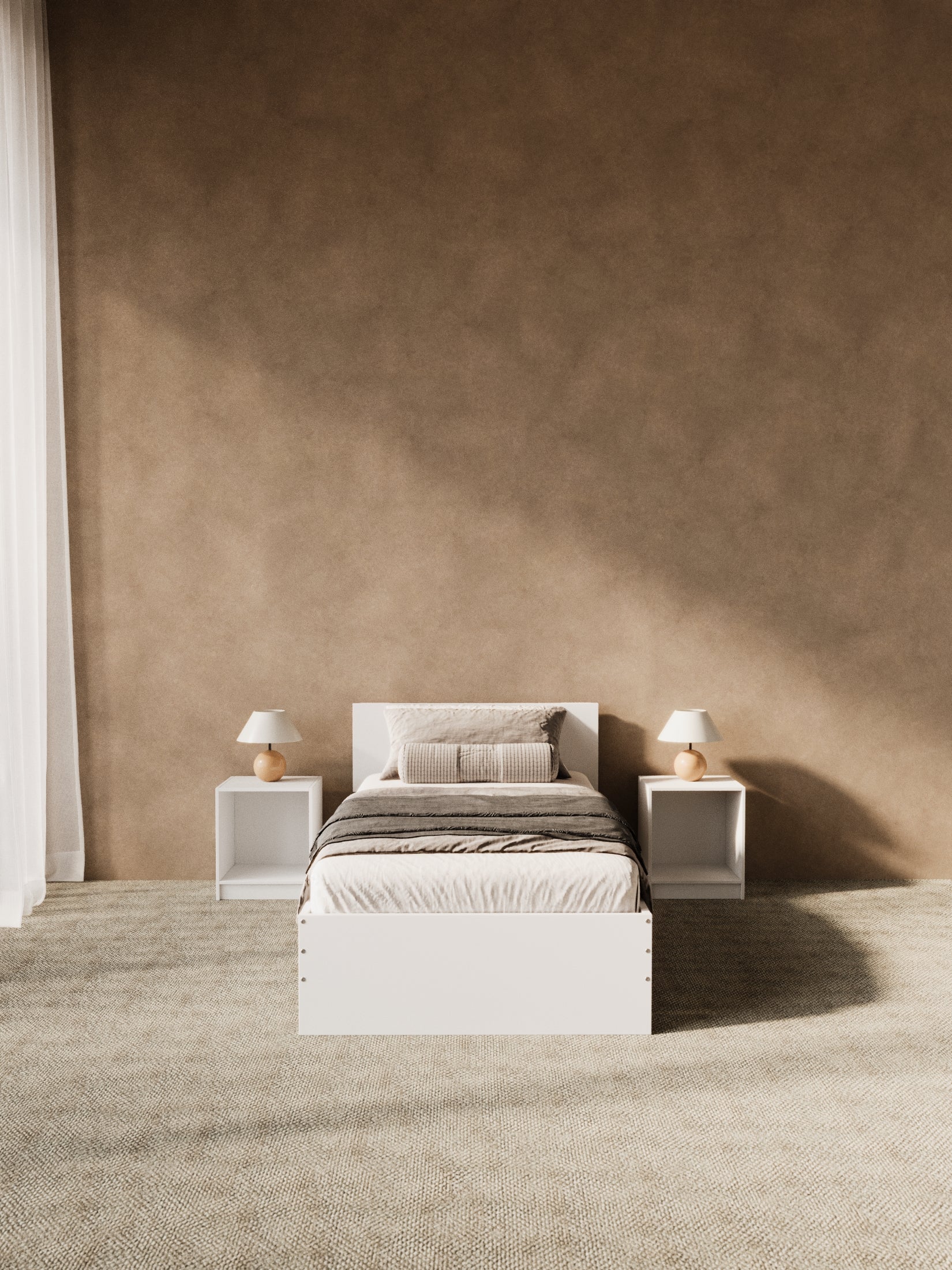 Cody White Timber Bed Frame - Image 4