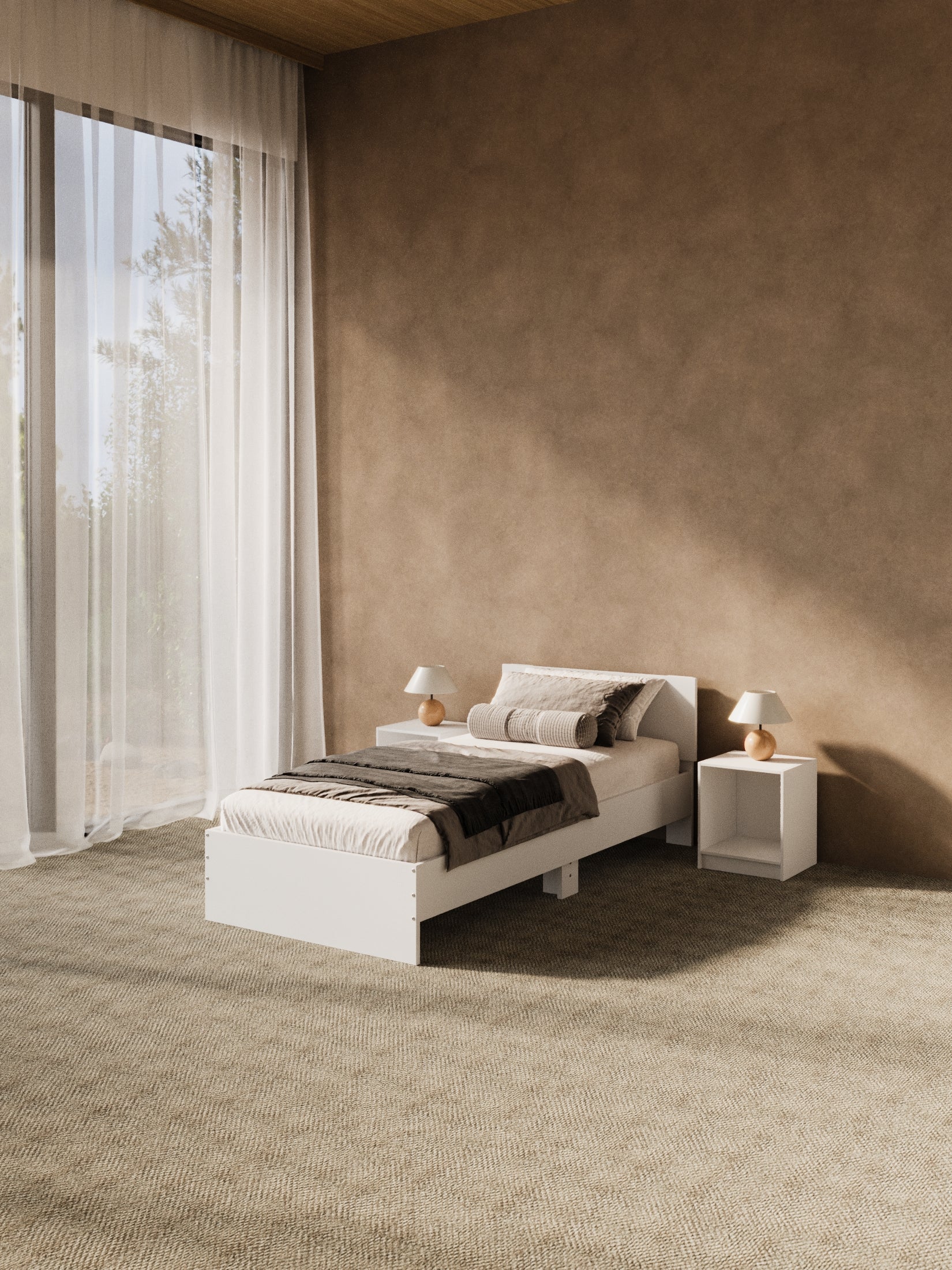 Cody White Timber Bed Frame - Image 5