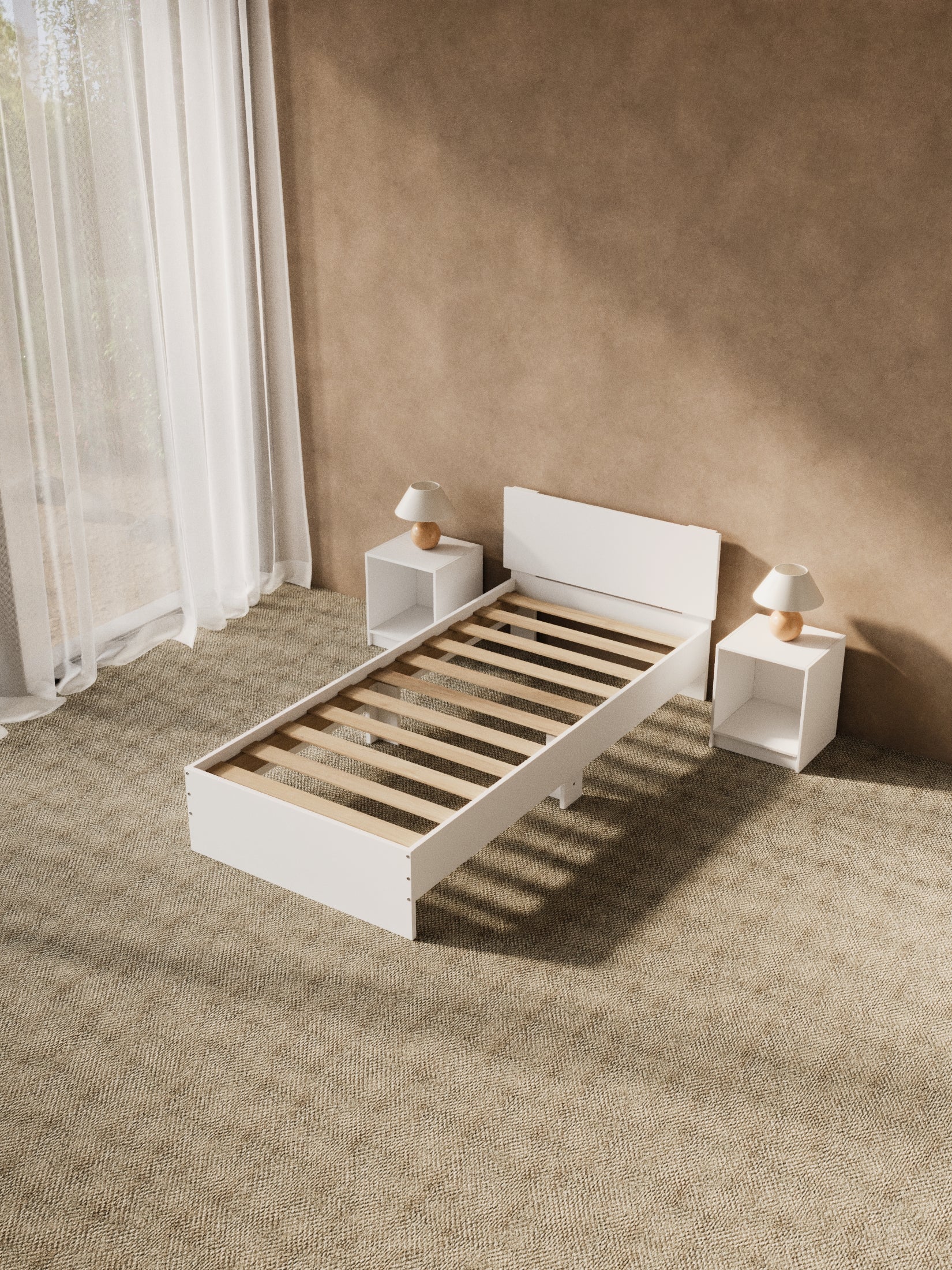 Cody White Timber Bed Frame - Image 6