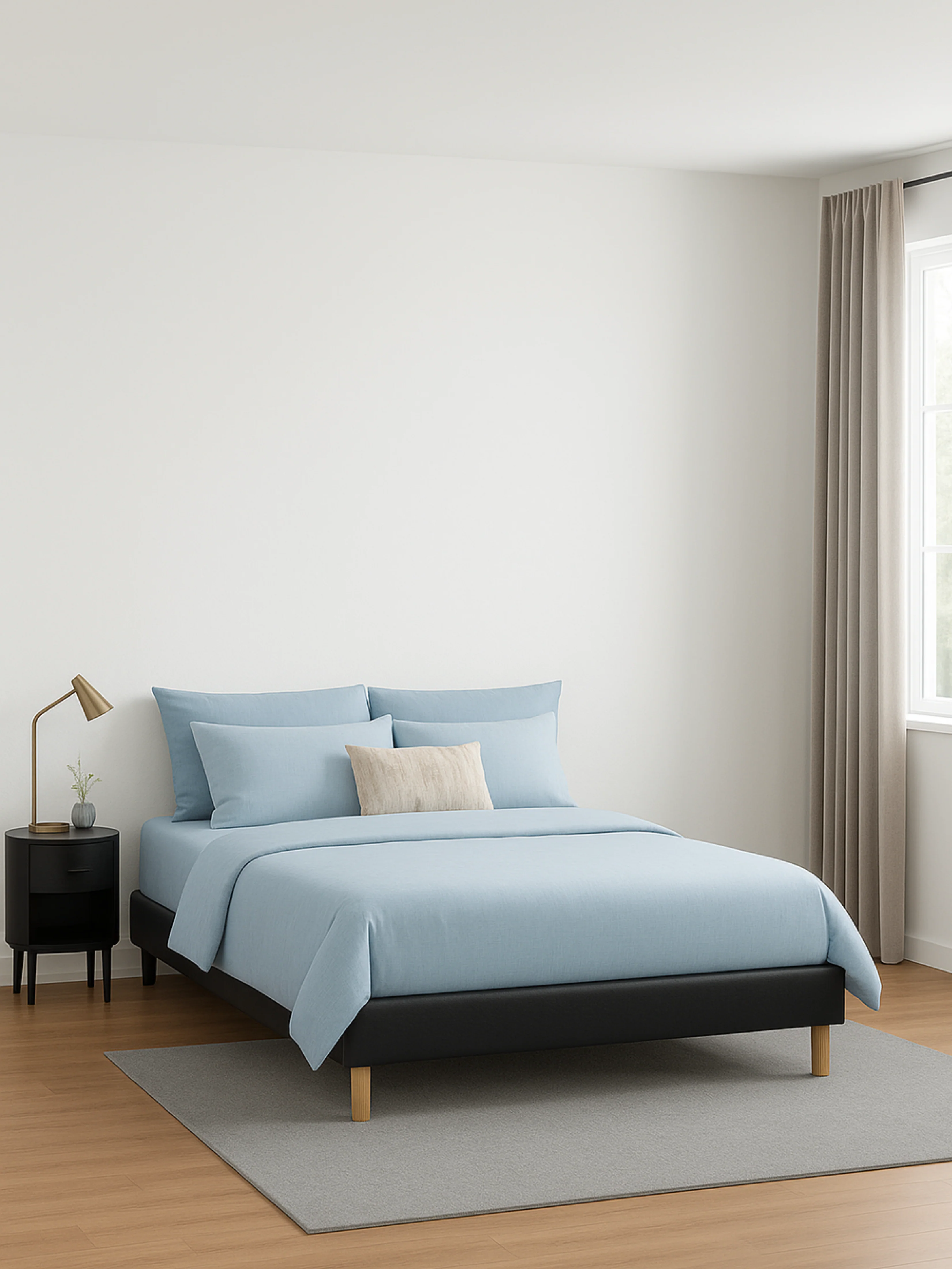 Felix Black Leather Bed Base - Image 4