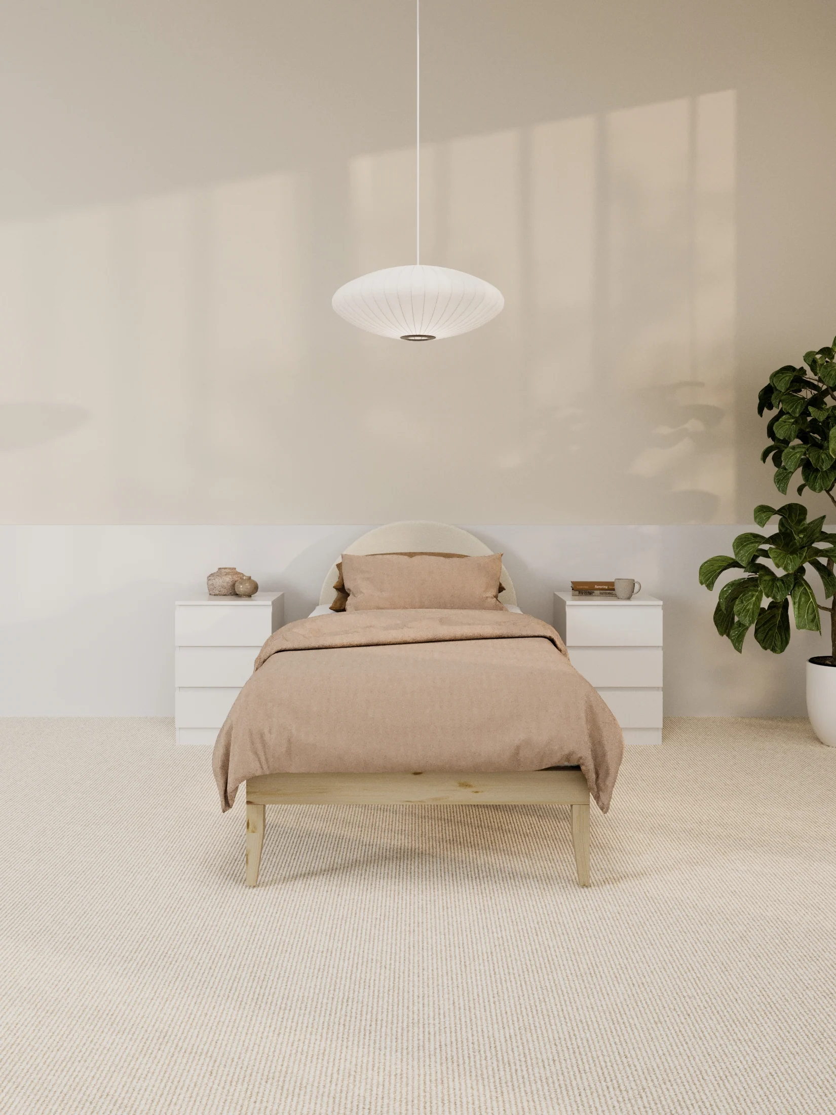 Gemma Beige Arched Bedhead - Image 6