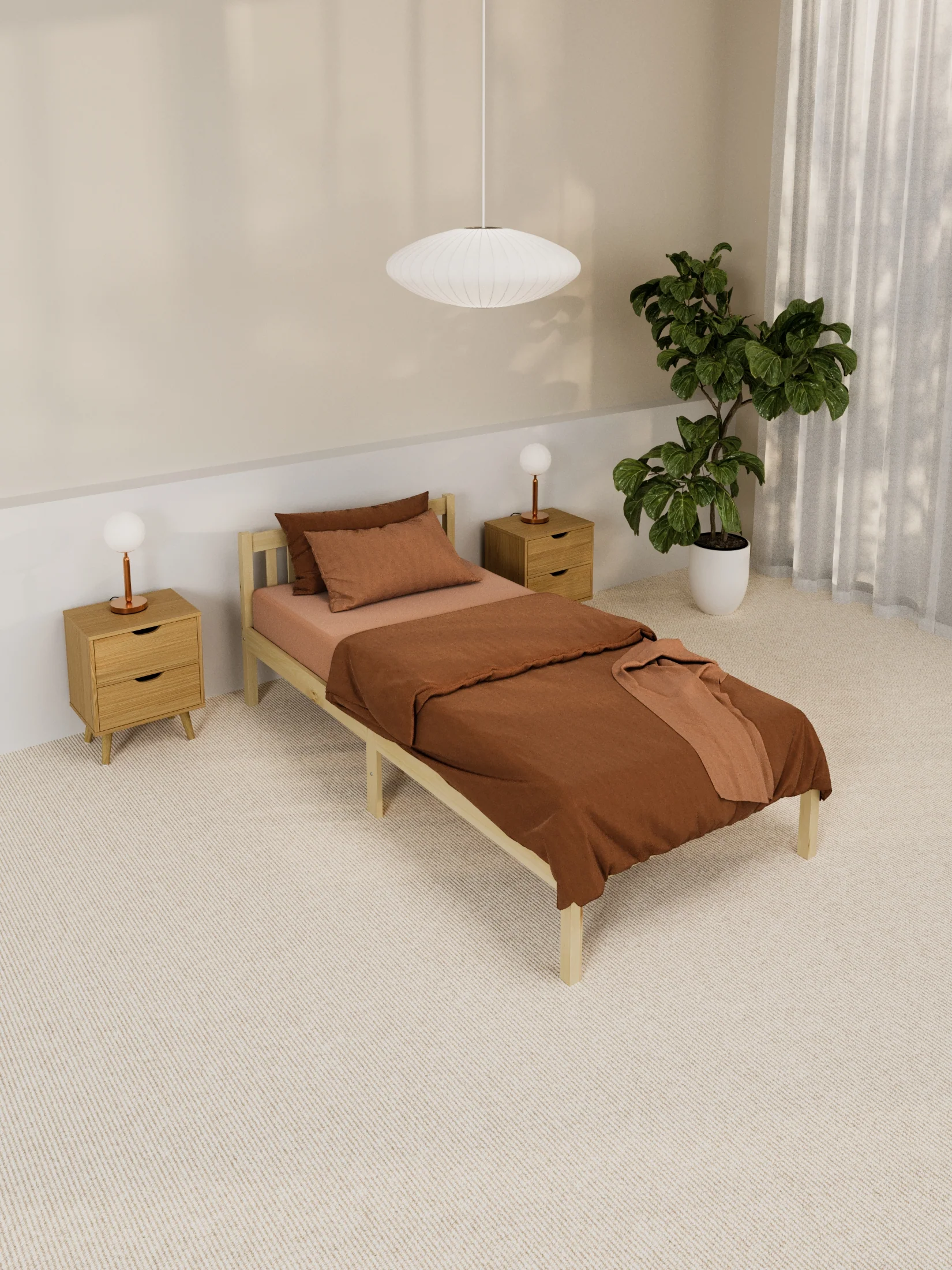 Heron Classic Timber Bed Frame - Image 6