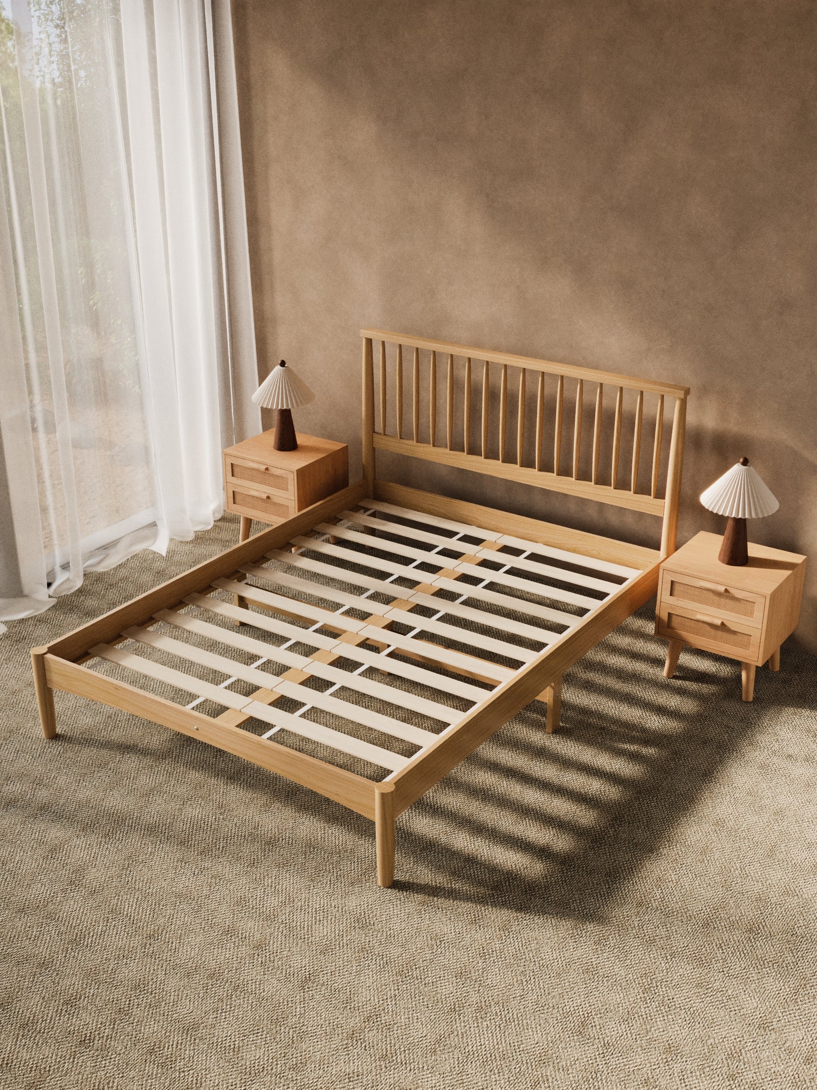 Martin Natural Timber Bed Frame - Image 3