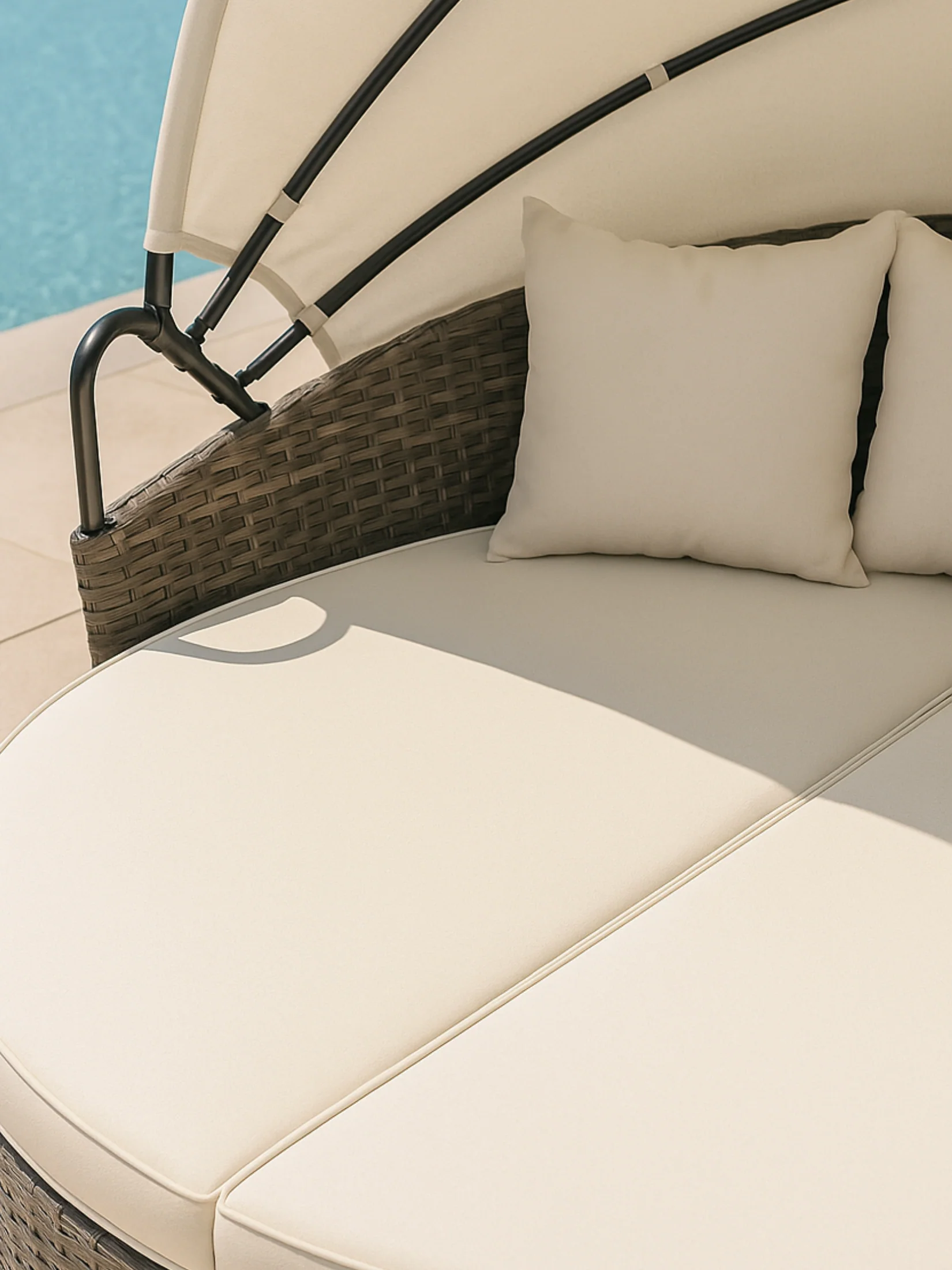 Noosa Natural Beige Ultimate Outdoor Day Bed - Image 3
