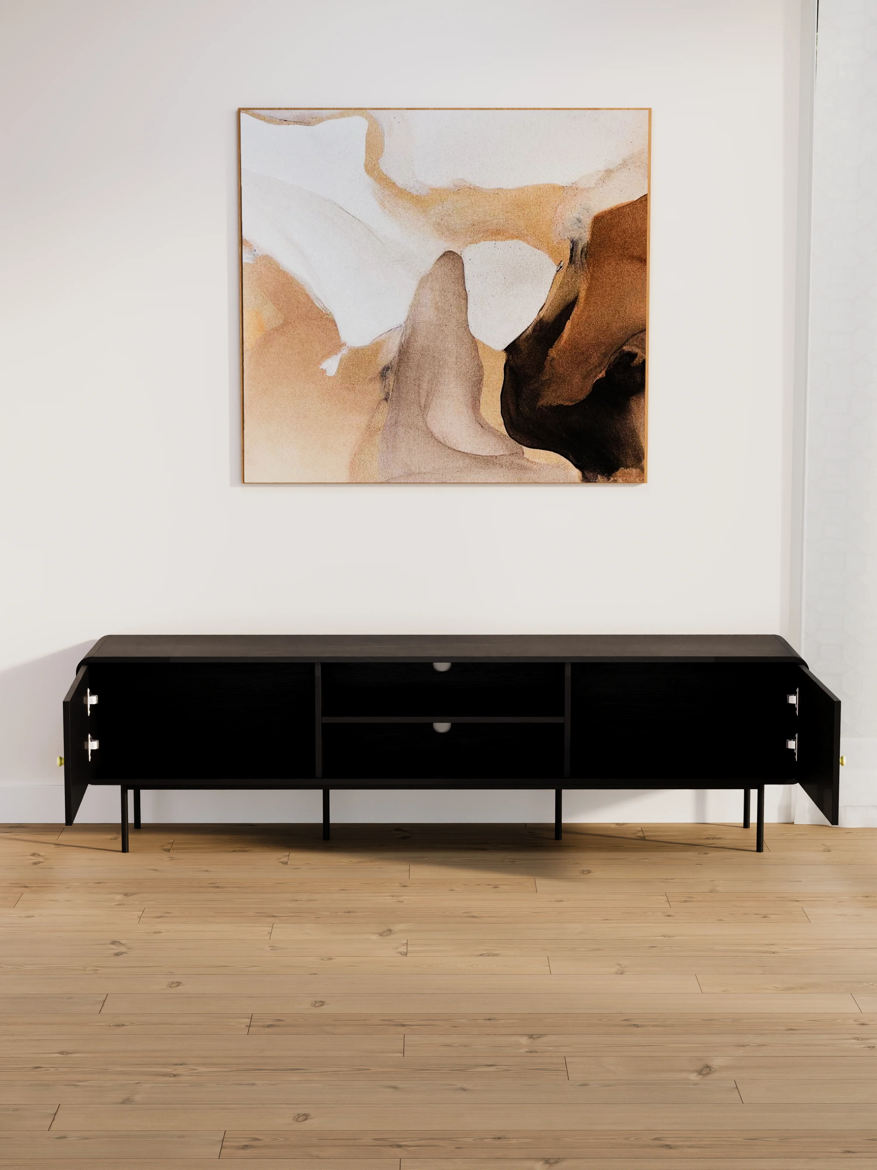 Samson Black Entertainment Unit 180cm - Image 3