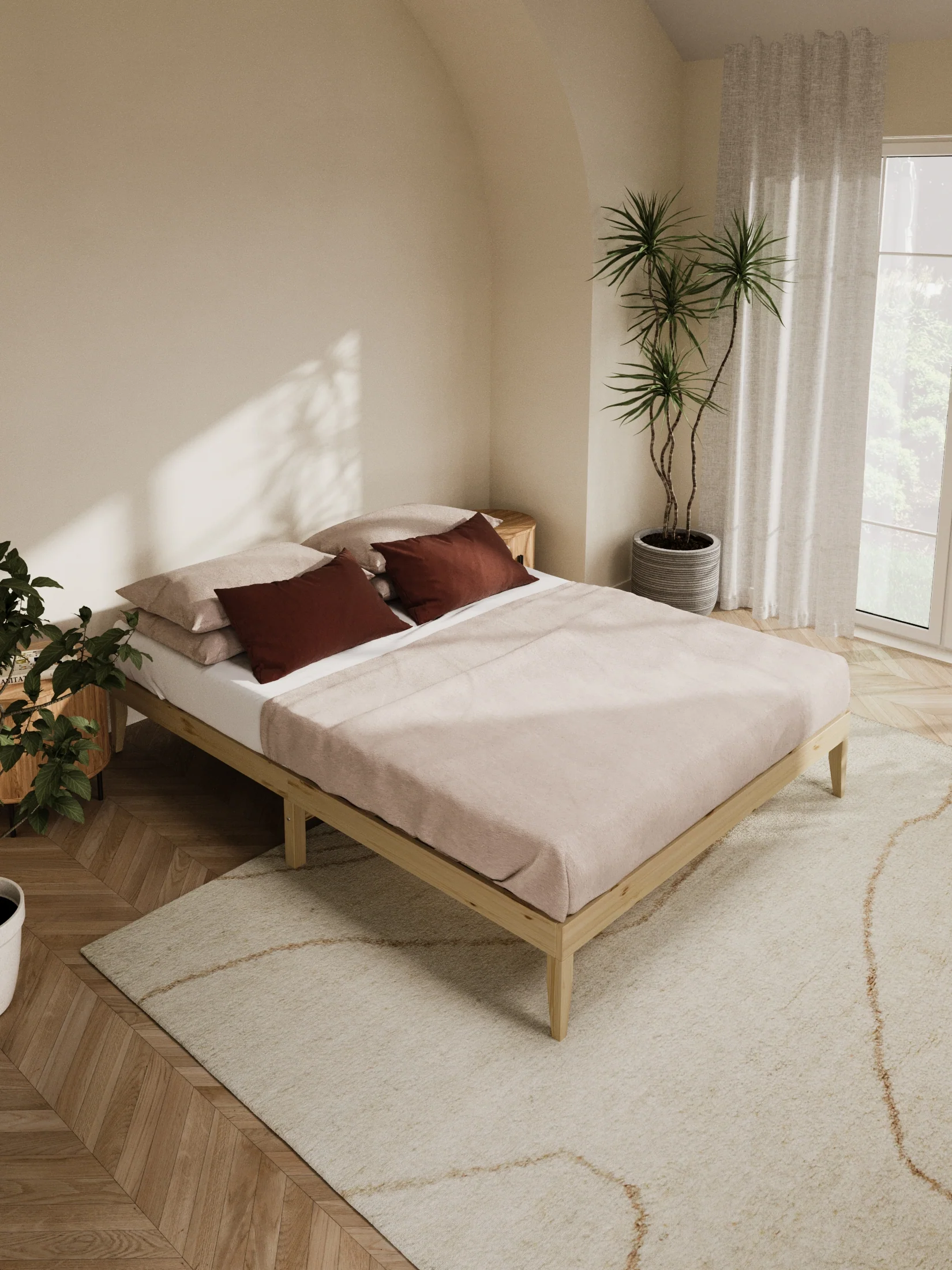 Ventura Classic Wooden Bed Base - Image 3