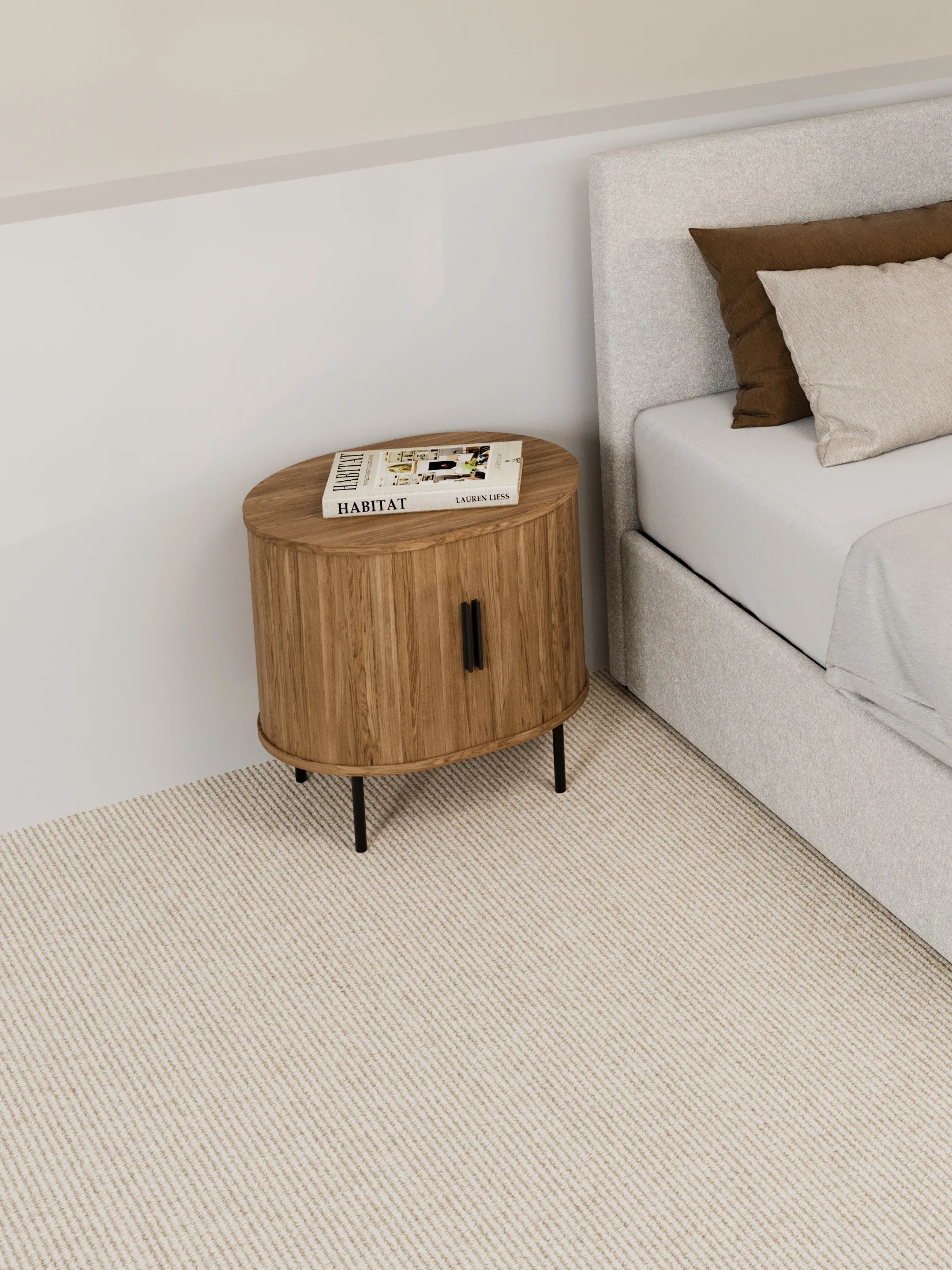 William Mid-Century Bedside Table - Image 5
