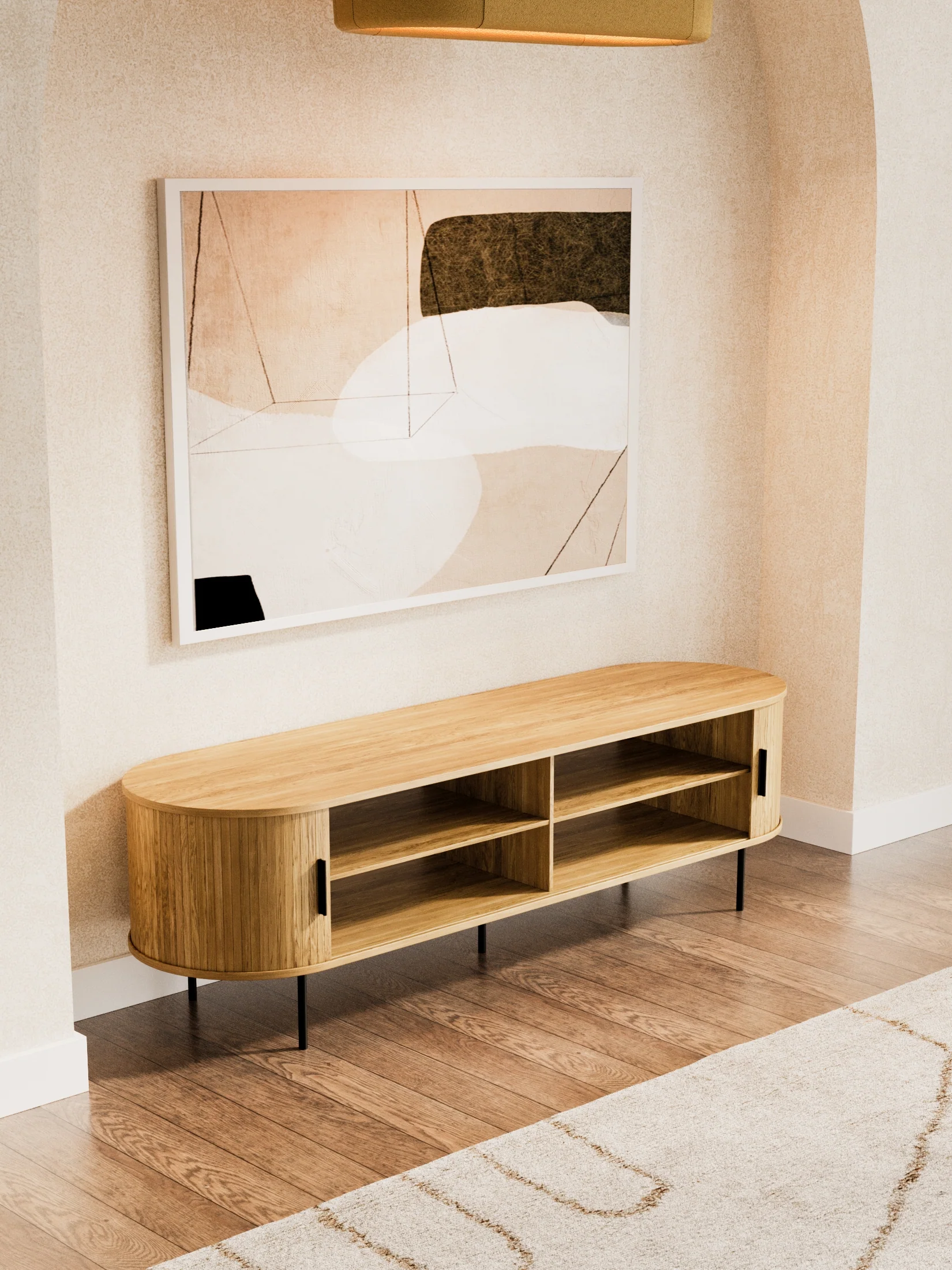 William Mid-Century Entertainment Unit 160cm - Image 3